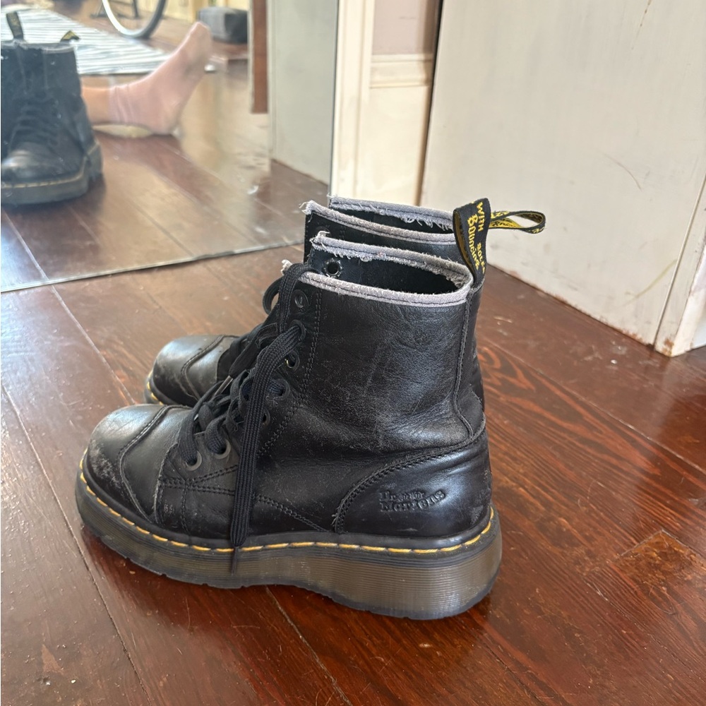 Dr. Martens Black Leather Ankle Boots